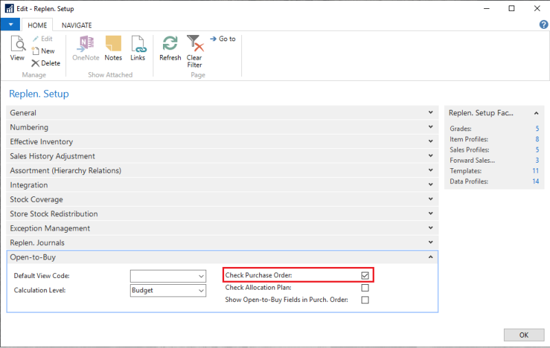 How to: Perform Open-to-Buy Checks on Purchase Orders