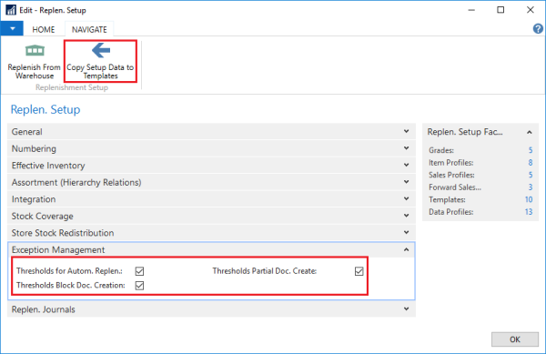 Set Up Threshold How to: Set Up Thresholds